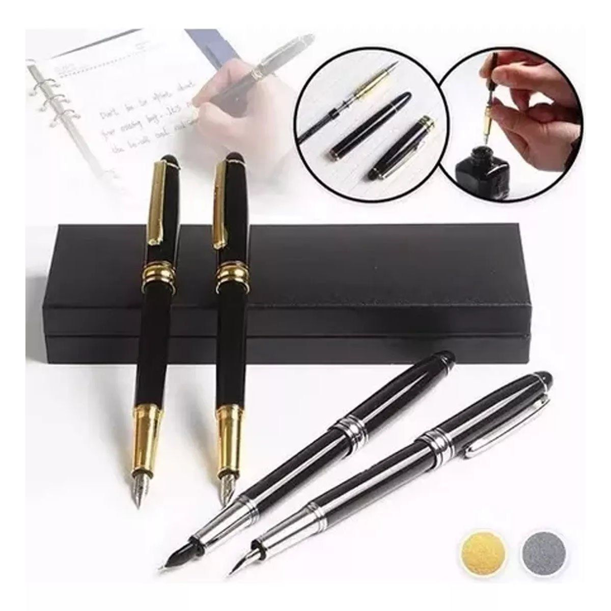 EDWINAYY - Pluma Fuente Lápiz De Tinta 0.5 Estilográfica