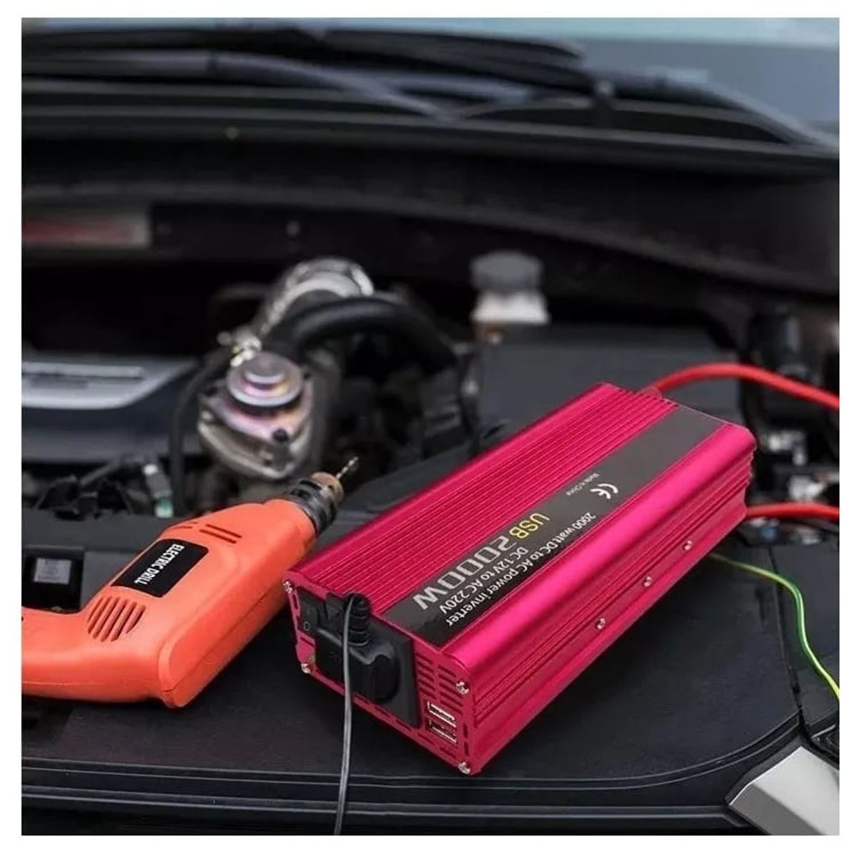 EOLAND - Inversor De Corriente 2000w 12v 220v Conversor Voltaje Auto