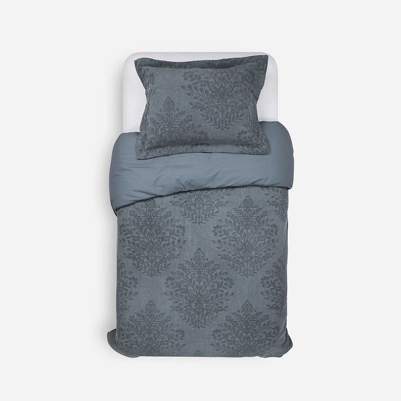 ROSEN - Funda Plumón Algodón Pure Vaduz Gris 1,5 Plazas
