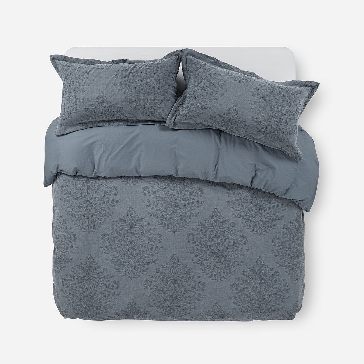 ROSEN - Funda Plumón Algodón Pure Vaduz Gris 2 Plazas