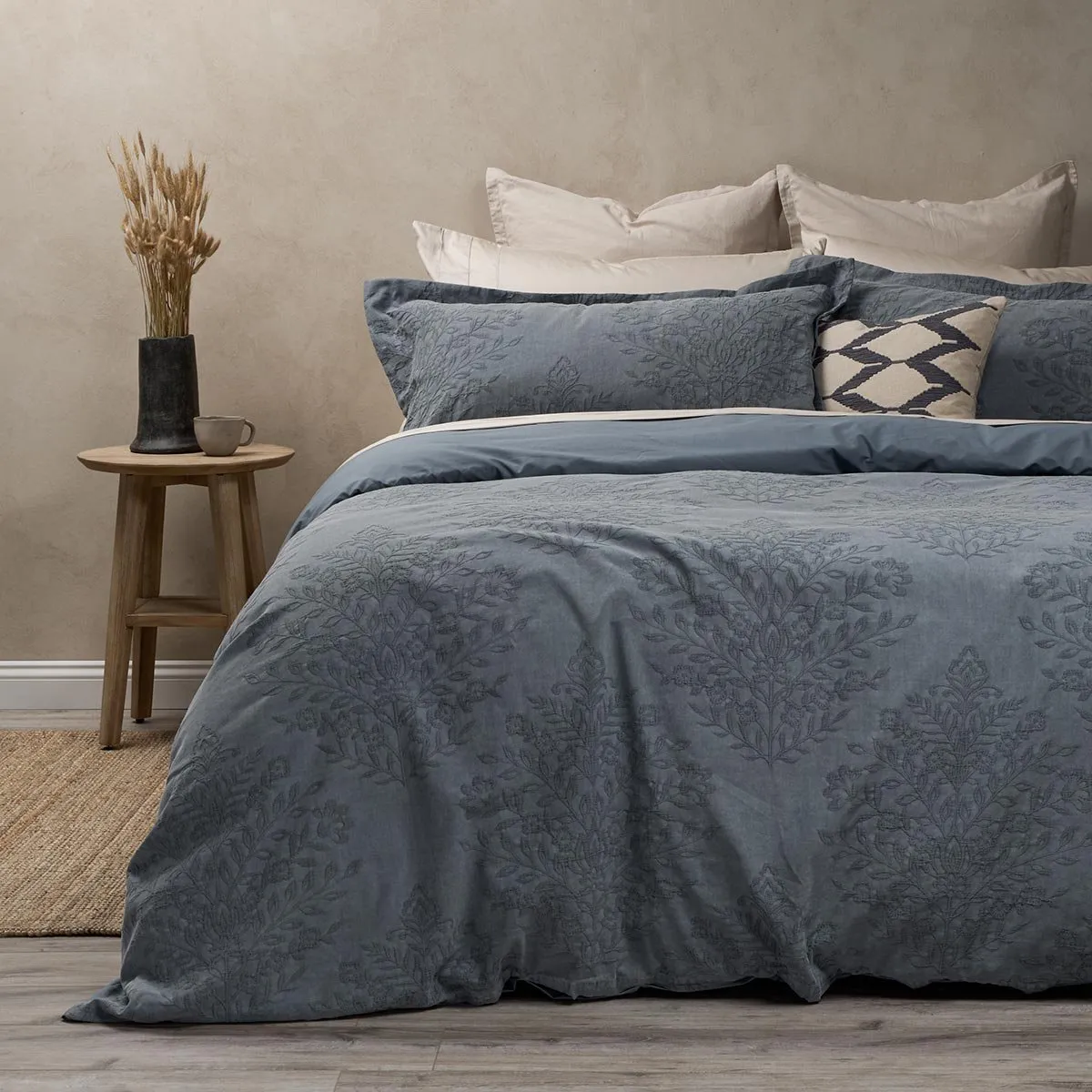 ROSEN - Funda Plumón Algodón Pure Vaduz Gris 2 Plazas