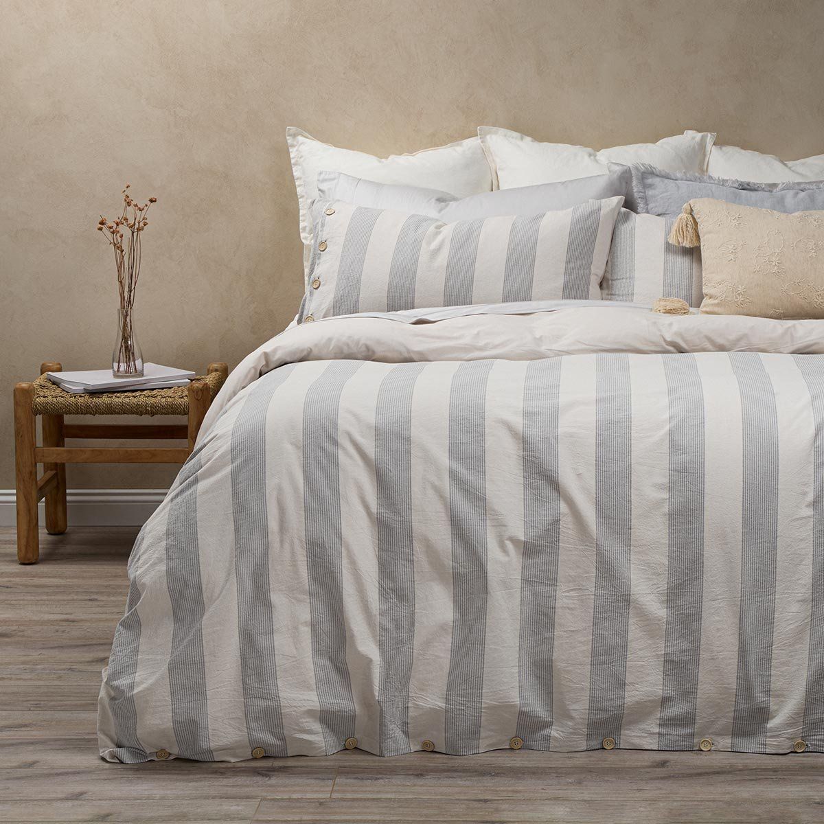 ROSEN - Funda Plumón Algodón Pure Varese Rayas Súper King