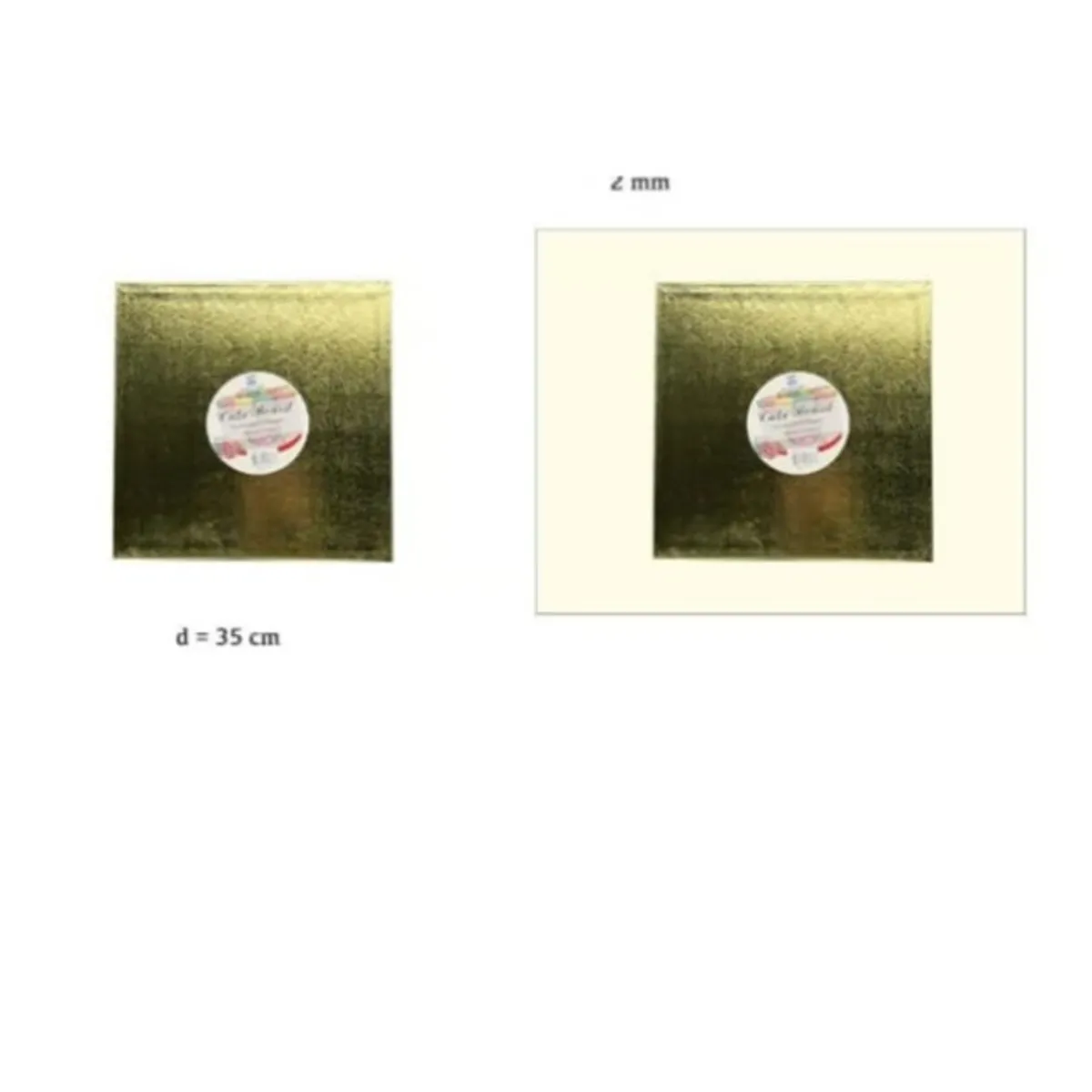 GENERICO - Bandeja De Cuadrada De Plumavit 35Cm 14In