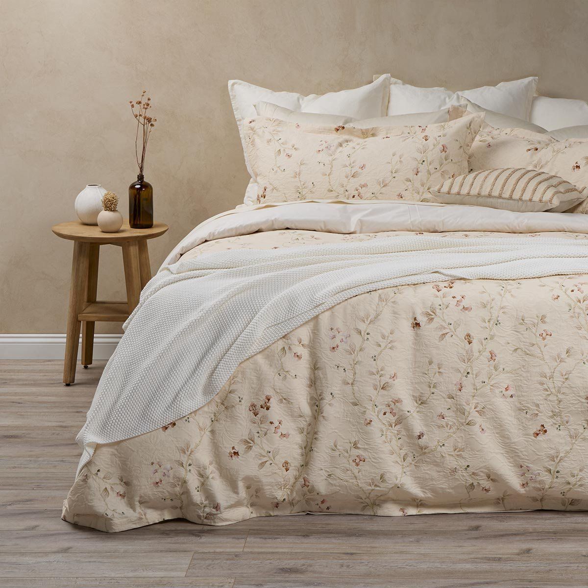 ROSEN - Funda Plumón Algodón Timeless Signau Beige Súper King