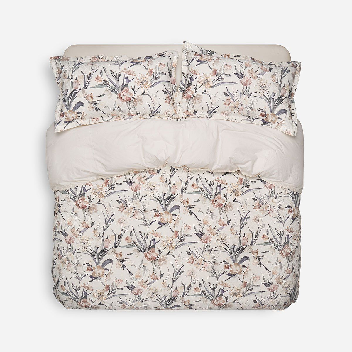 ROSEN - Funda Plumón Algodón Timeless Wald Beige 2 Plazas