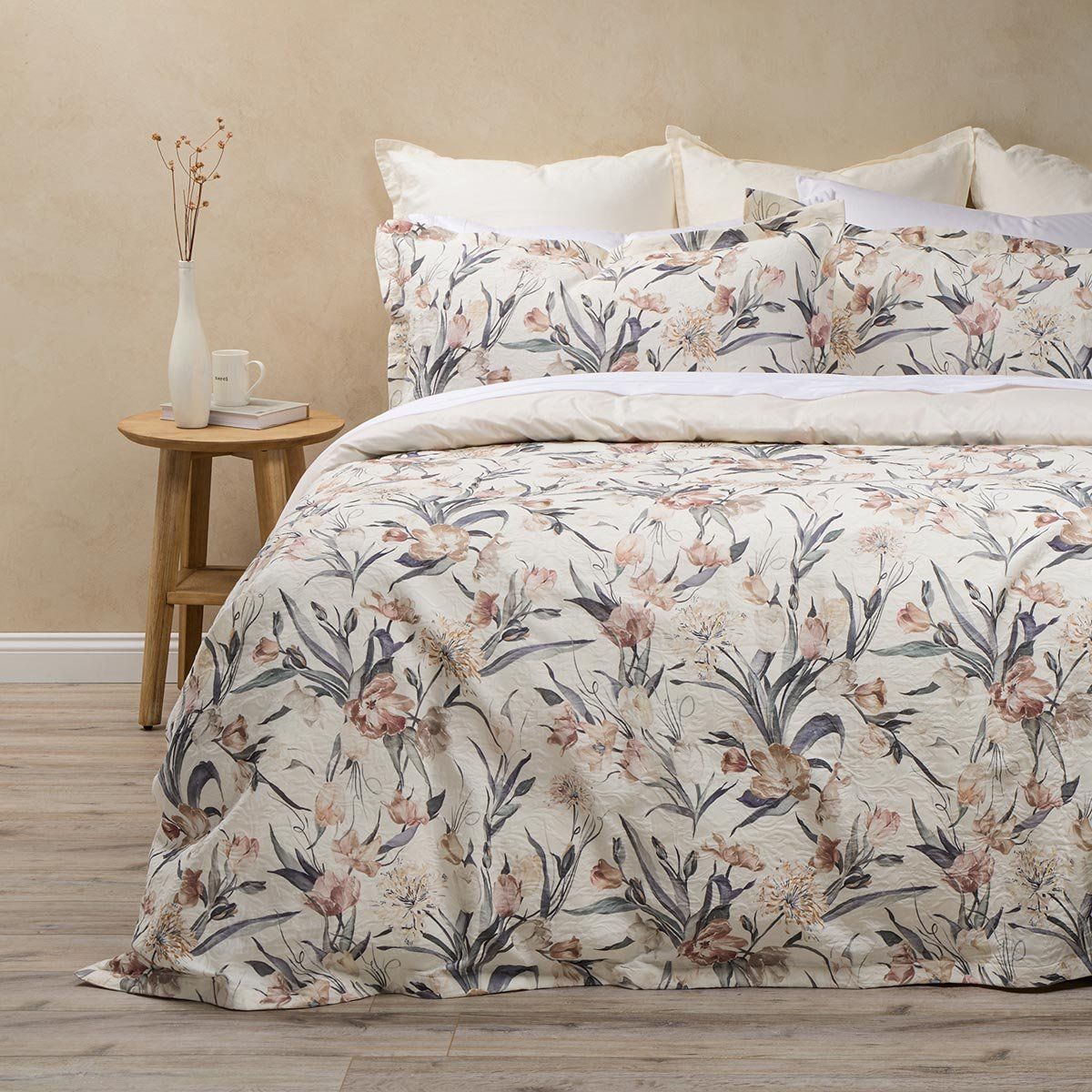 ROSEN - Funda Plumón Algodón Timeless Wald Beige 2 Plazas