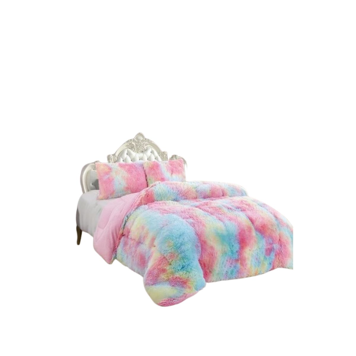 GENERICO - Cobertor Chiporro Jaspeado 2 Plazas Peludo 250x230cm