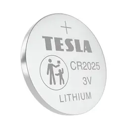 TESLA - Pack de 5 Pilas CR2025 Lithium Line