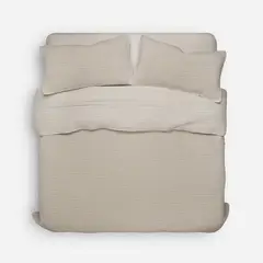 ROSEN - Cubrecama Algodón Velvet Salzweg Greige 2 Plazas