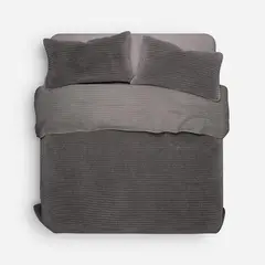 ROSEN - Cubrecama Algodón Velvet Salzweg Grafito 2 Plazas