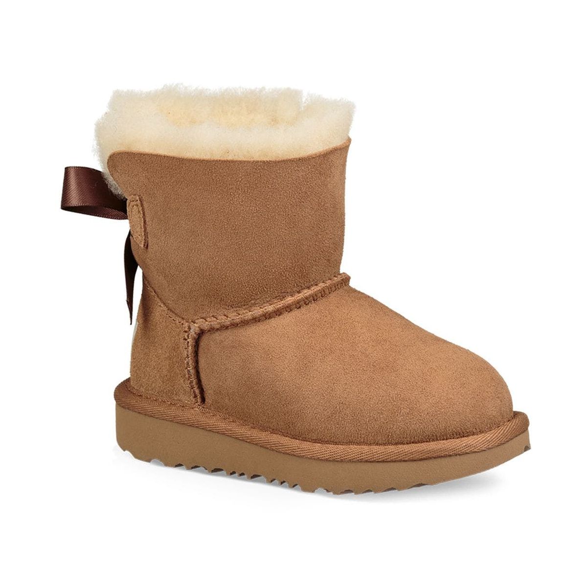 UGG - Botas Bailey Bow II Unisex Niño Café