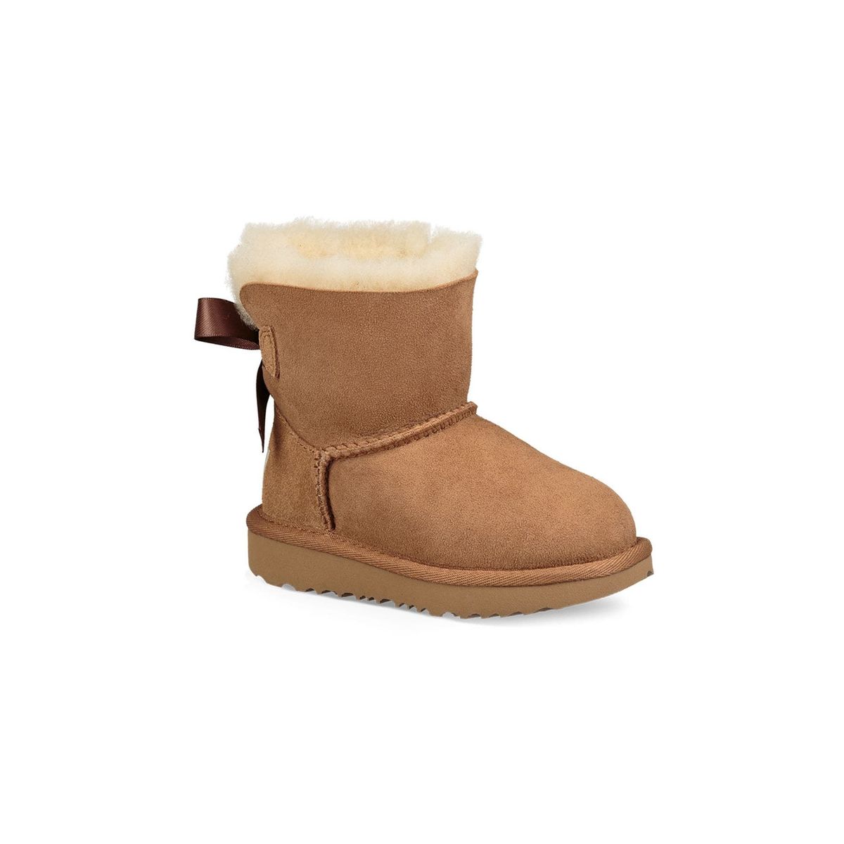UGG - Botas Bailey Bow II Unisex Niño Café