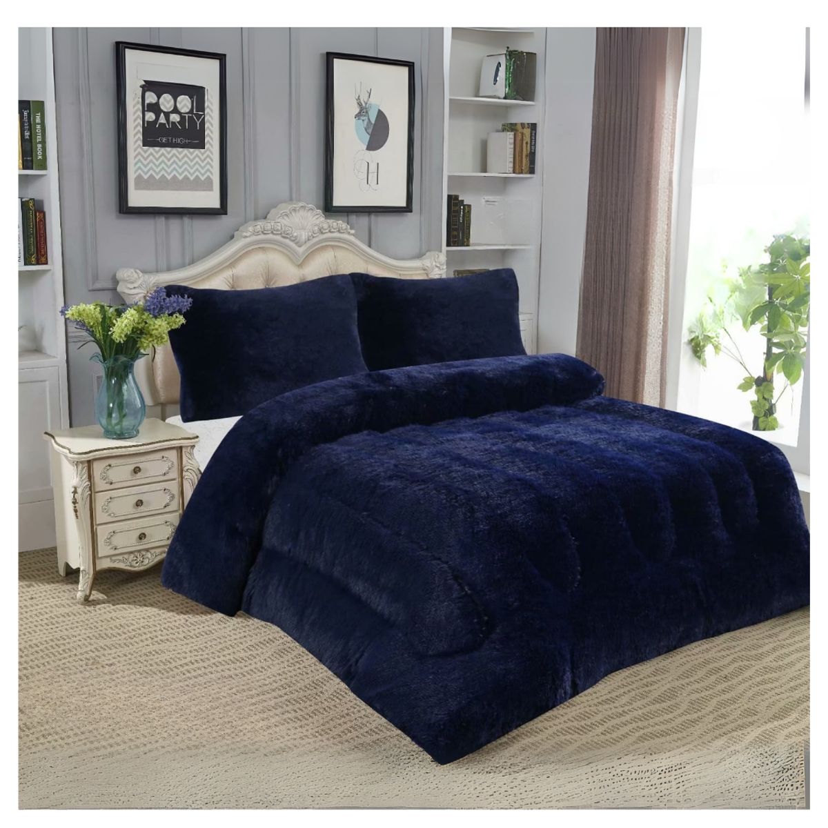 GENERICO - Cobertor Peludo Chiporro Invierno 1.5 Plazas 230x180cm