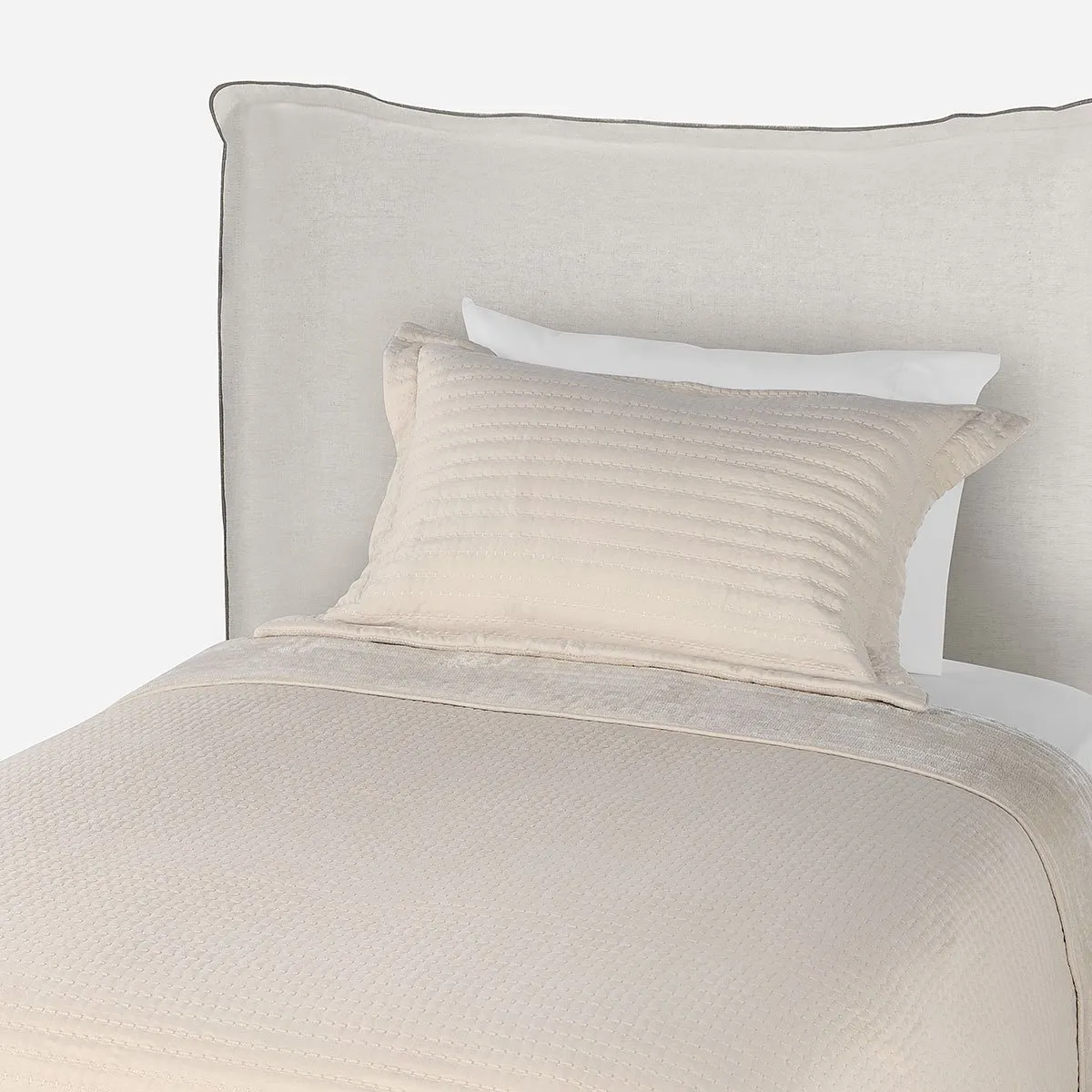 ROSEN - Cubrecama Flannel Supersoft Beige 1,5 Plazas