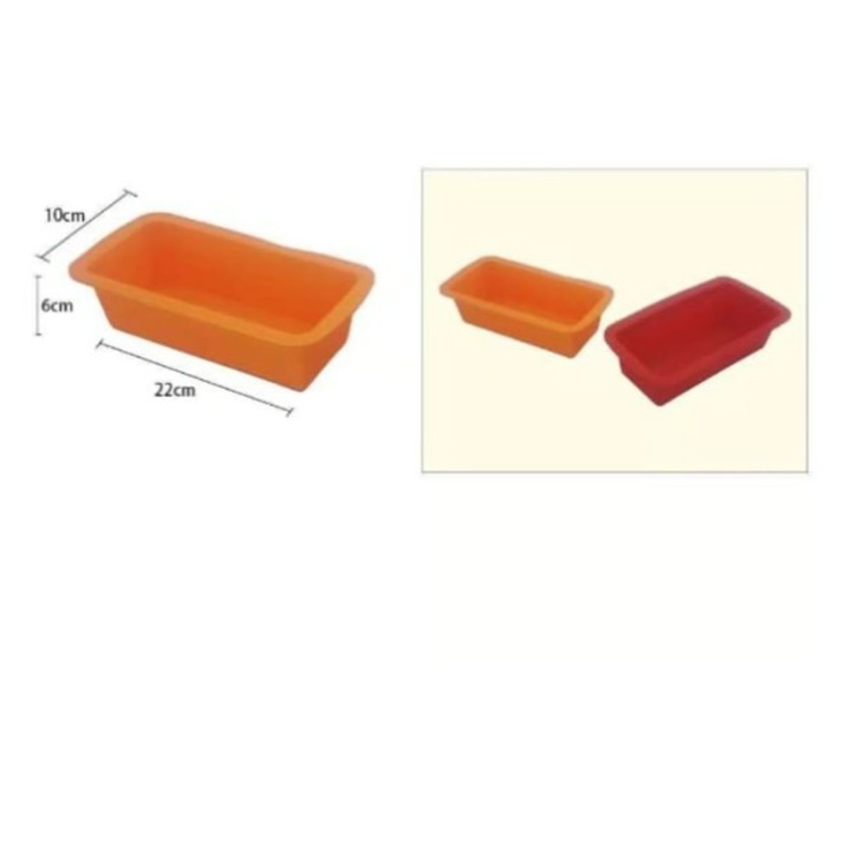 GENERICO - Molde De Silicona De 22Cm De Pan Rectangular