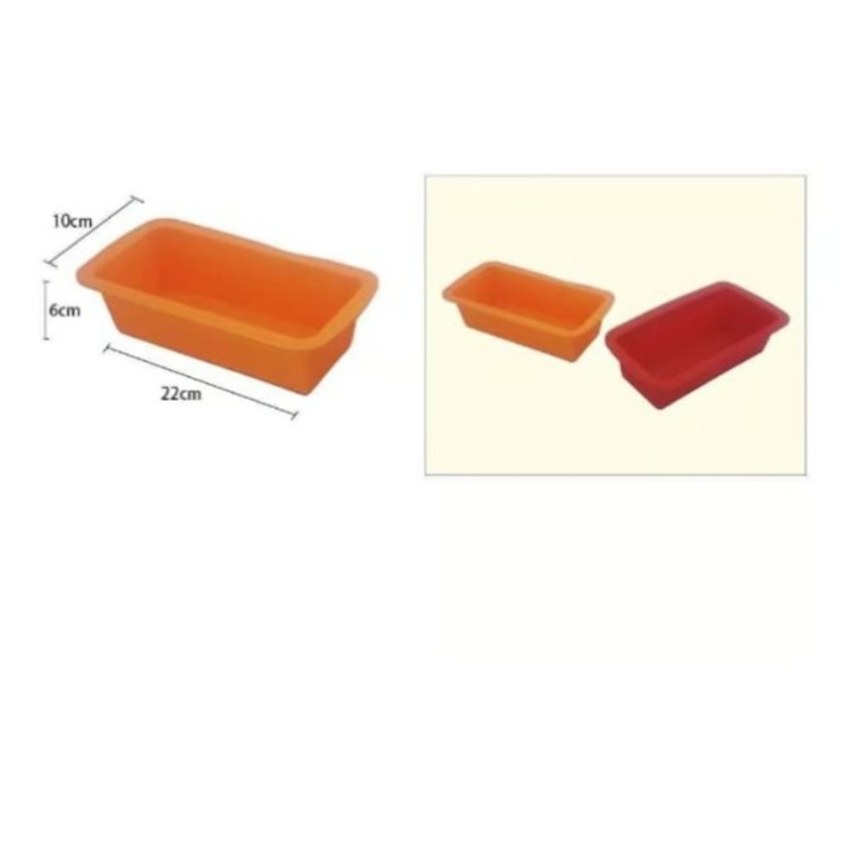 GENERICO - Molde De Silicona De 22Cm De Pan Rectangular