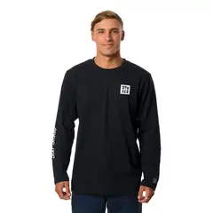 STOKED - Polera Logo Ml Hombre Negra