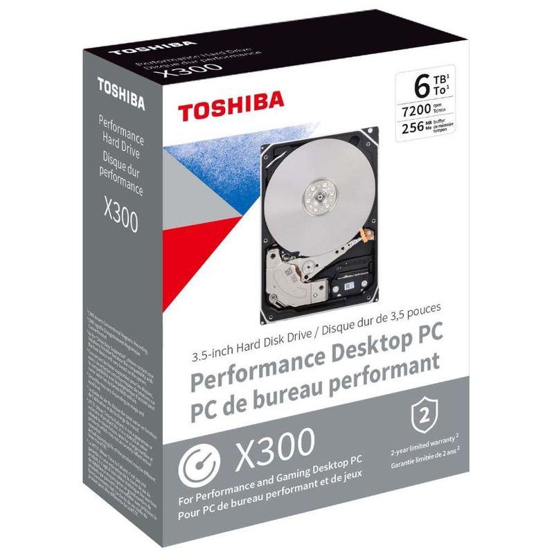 TOSHIBA - Toshiba X300 6TB Performance & Gaming  HDWR760XZSTA