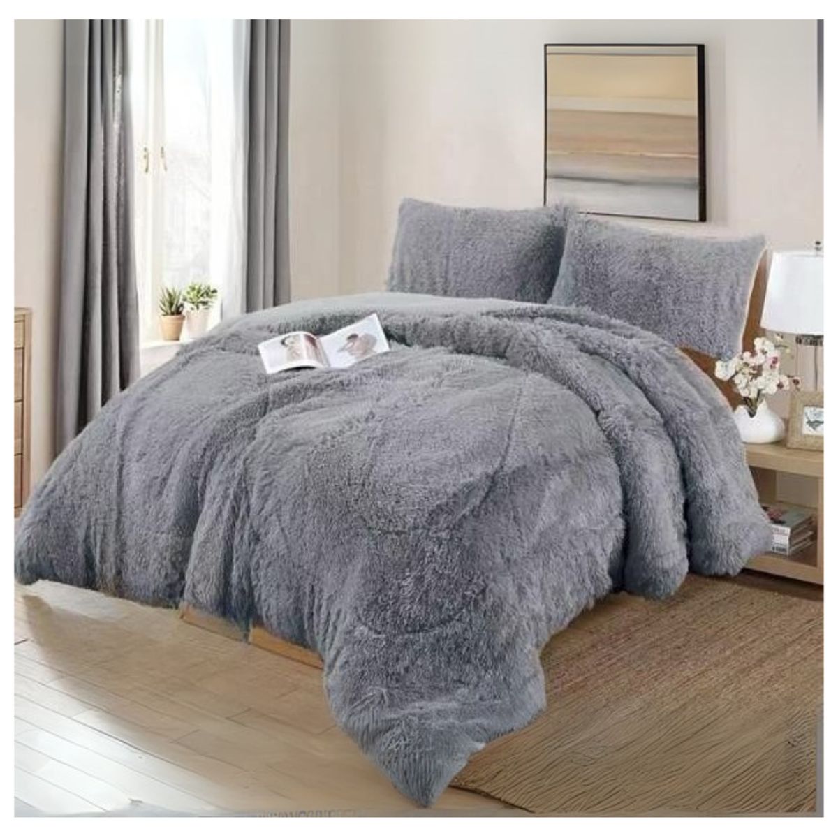 GENERICO - Cobertor Peludo Chiporro Invierno 1.5 Plazas 230x180cm