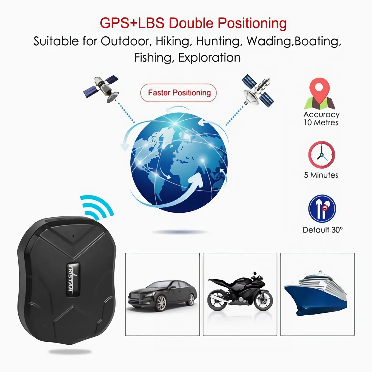 MUNDO MAGIA - Gps Tracker Tk905 4g Portatil Auto Homologado + 2 Chip