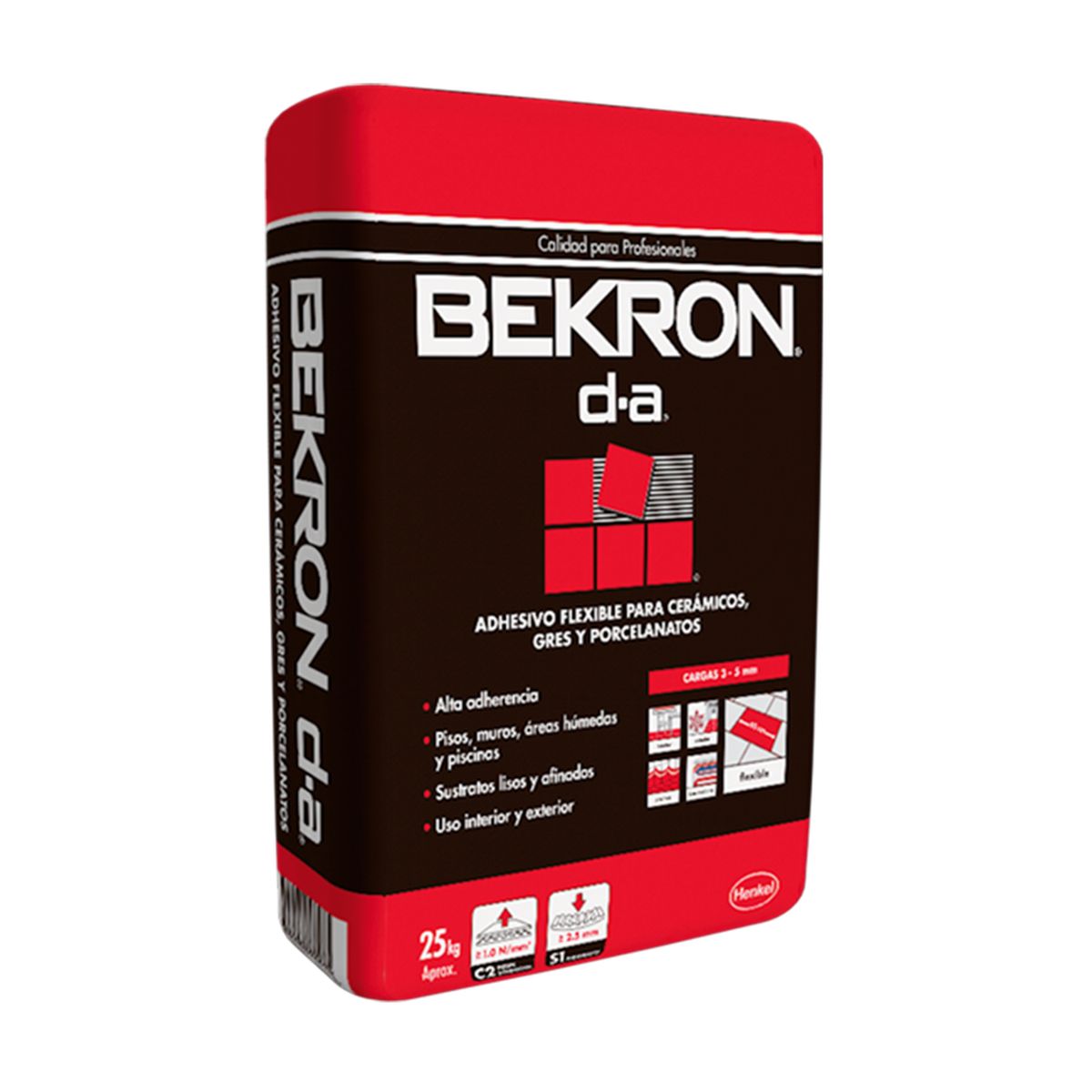 HENKEL - BEKRON DA - Adhesivo Cerámico, 25Kg