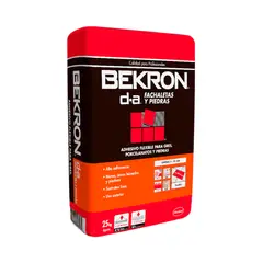 HENKEL - BEKRON DA FACHALETAS Y PIEDRAS - Adhesivo doble acción 25 kg