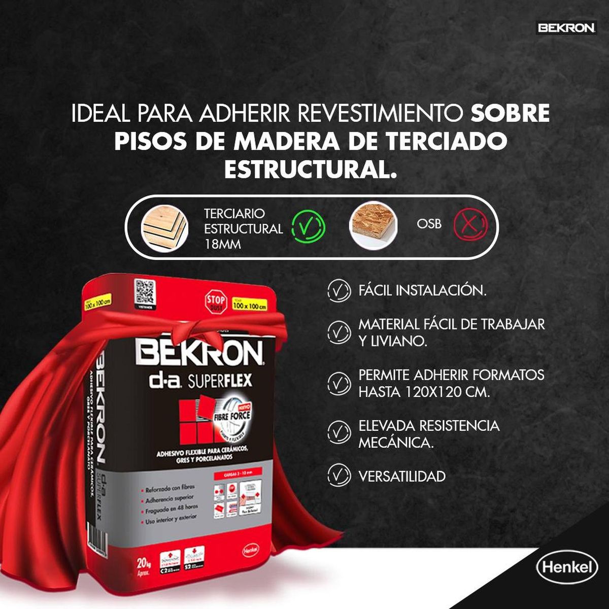 HENKEL - BEKRON DA SUPER FLEX - Saco 20Kg