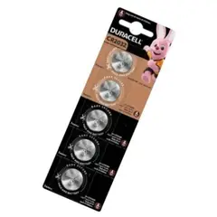 DURACELL - Pack Tira 5 Pilas Botón Cr2032 Dl2032
