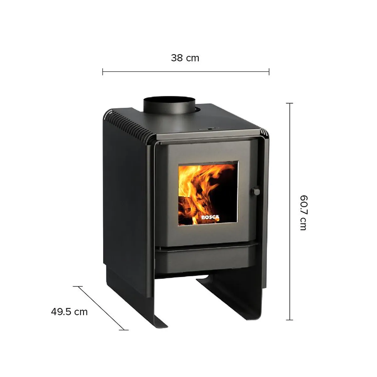 BOSCA - CALEFACTOR A LEÑA BOSCA ECO 350