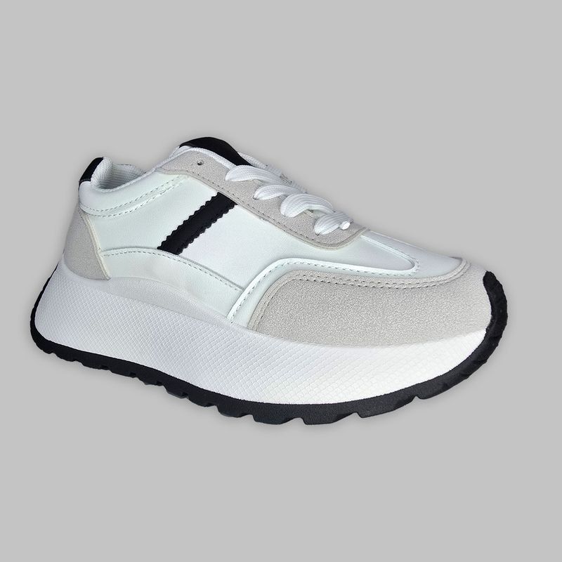 PAND G - Zapatillas Modernas Con Plataforma Tendencia Blanco 7684