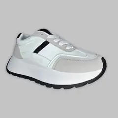 PAND G - Zapatillas Modernas Con Plataforma Tendencia Blanco 7684