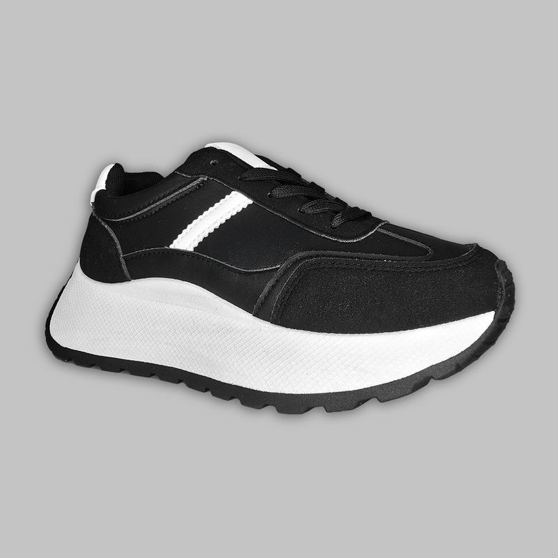PAND G - Zapatillas Con Plataforma Urbana Modernas Negro 7686