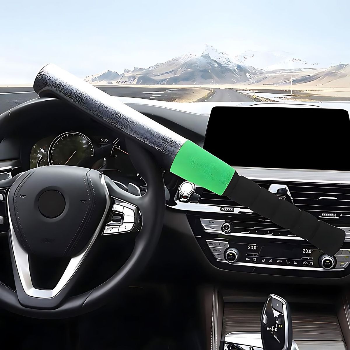 NOVYSTOR - Traba Volante Antirrobo Bate Beisbol Para Automovil