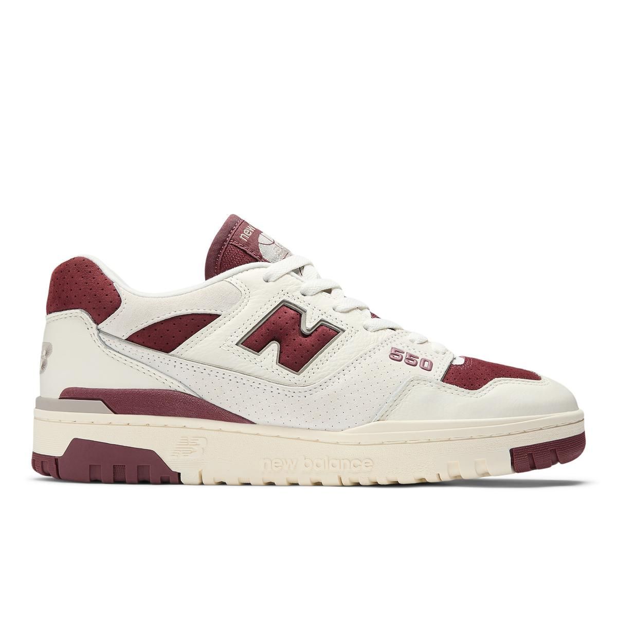 NEW BALANCE - Zapatillas Urbanas Hombre New Balance 550 Blanca/Burdeo