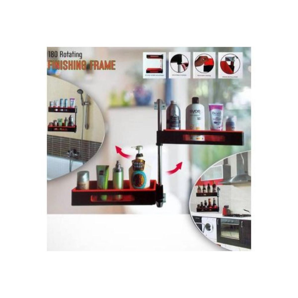 GENERICO - Organizador Esquinero 2 Niveles Para Cocina O Baño