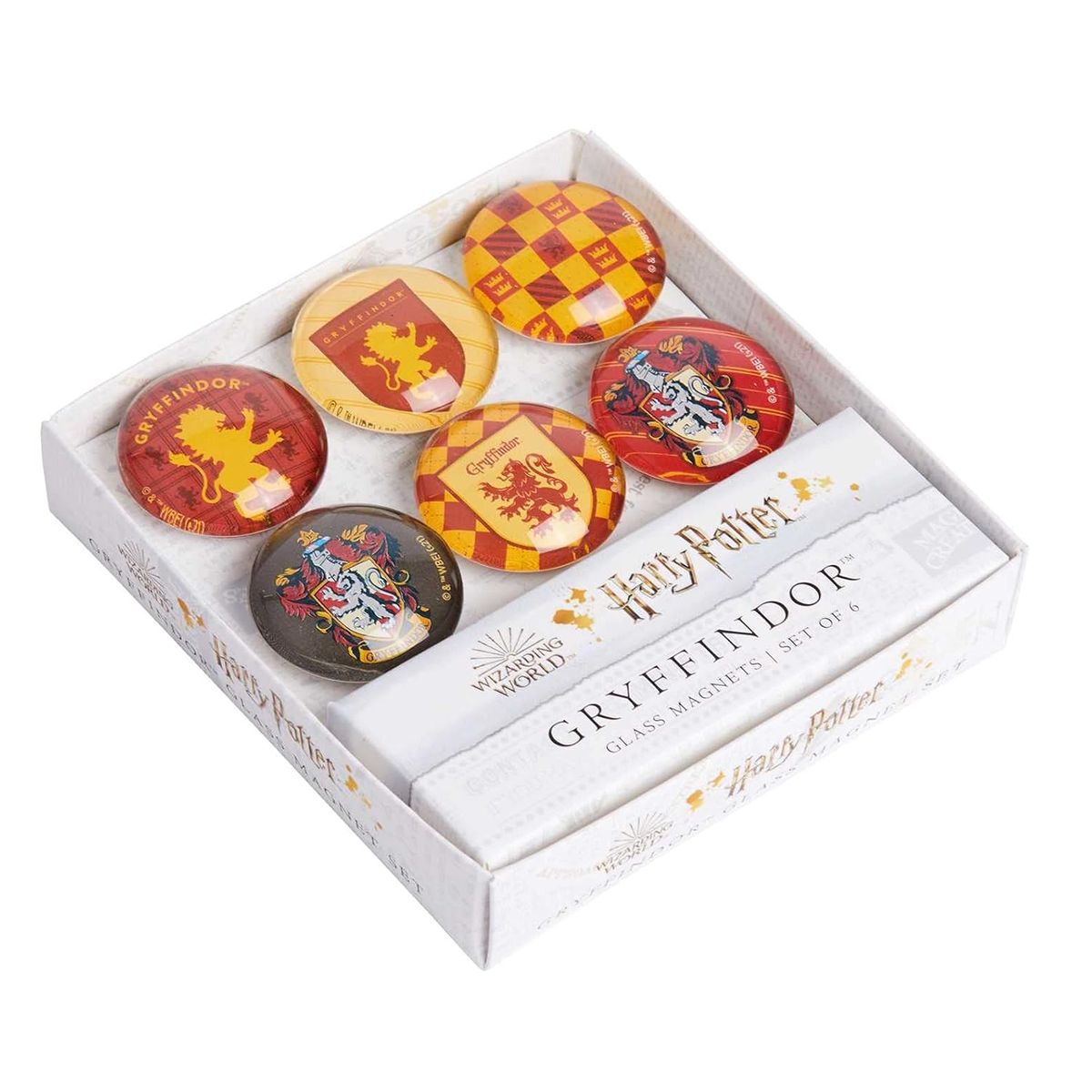 RETAILEXPRESS - Harry Potter: Gryffindor Glass Magnet Set (Set Of 6)