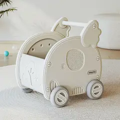 GENERICO - Carrito Primeros Pasos Blanco Para Niños