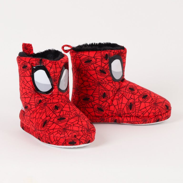 Pantufla Bota Niño Spiderman Spidey Net Rojo