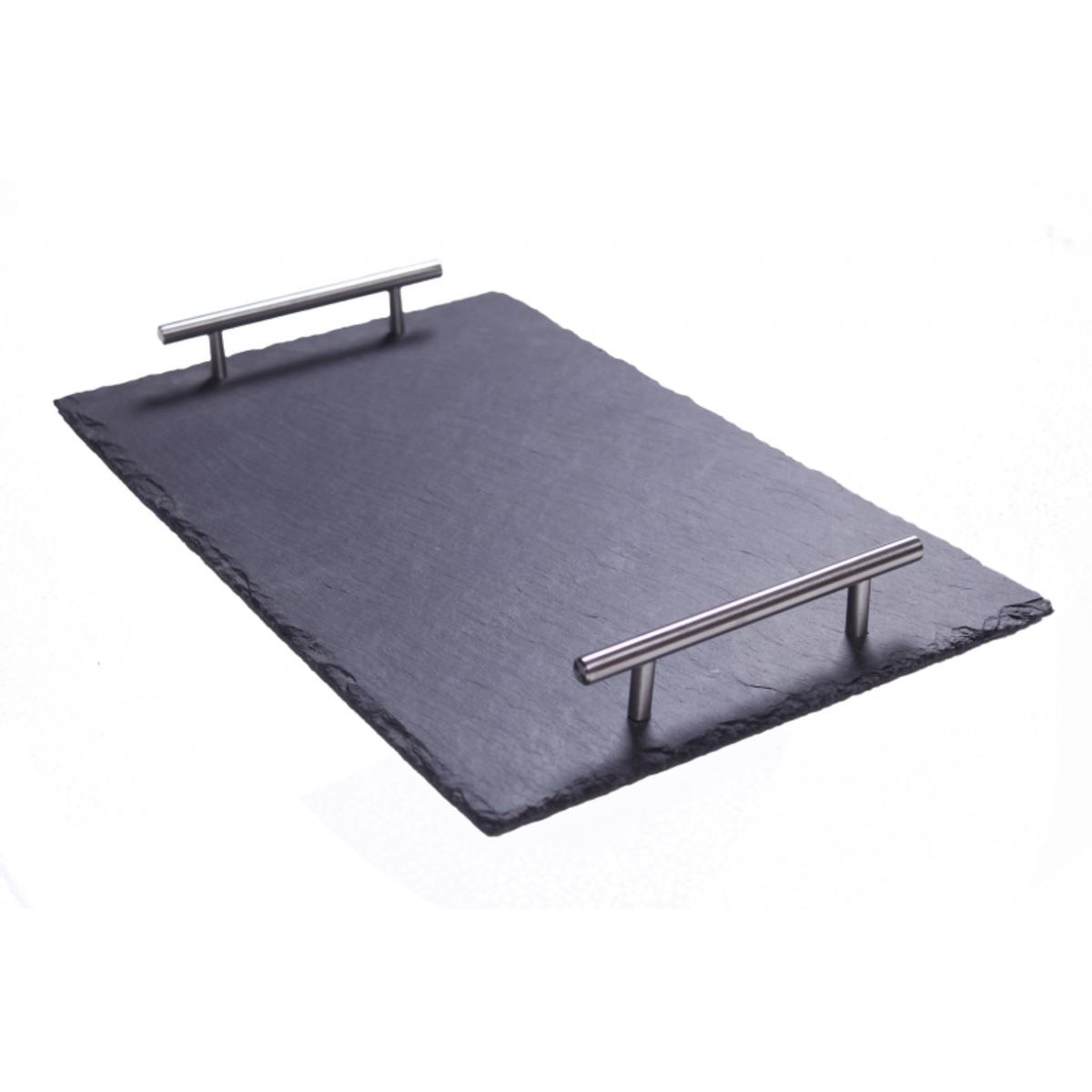 LUGANO - Tabla Rectangular con Asas 40x30cm Pizarra Negro Lugano