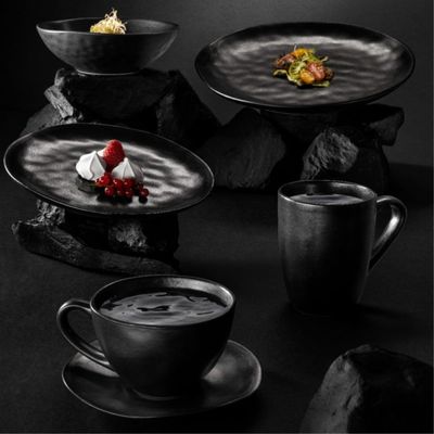 Imagen 2 del producto Set 6 Platos 28cm Carbón Cerámica Premium