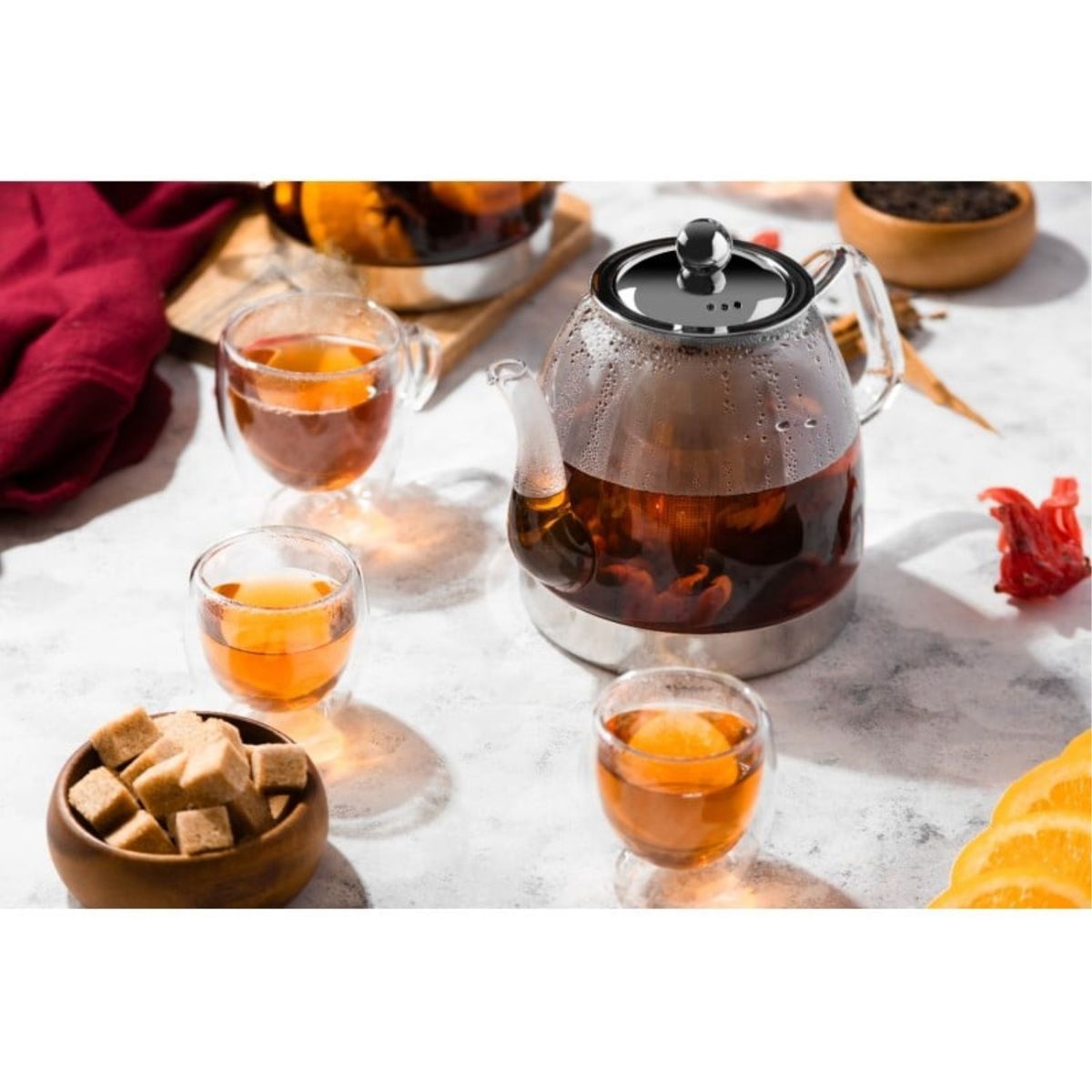 LUGANO - Set 2 Pzs Tazas Doble Pared 150ml Vidrio Borosilicato Lugano