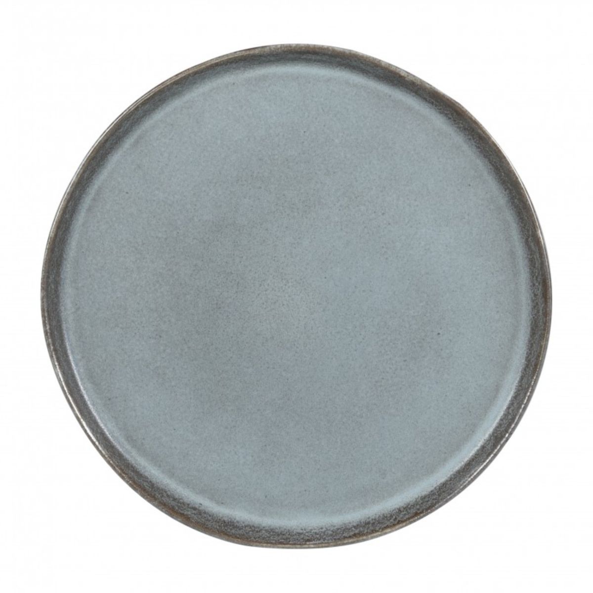 LUGANO - Set 6 Platos 27cm Aqua Cerámica Premium Celeste Lugano