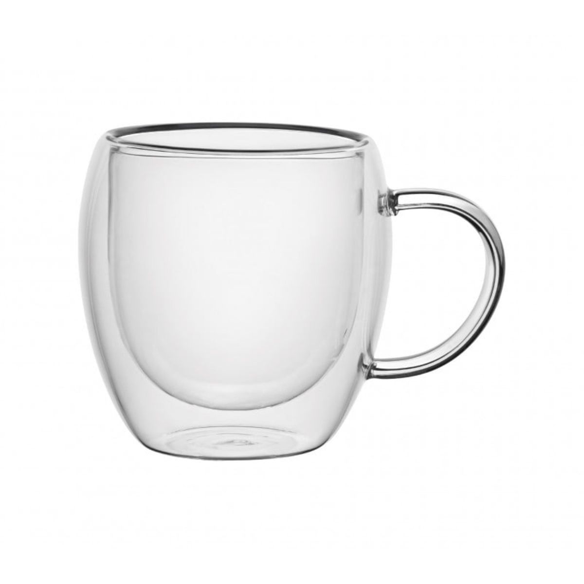LUGANO - Set 2 Pzs Tazas Doble Pared 220ml Borosilicato Viena Lugano