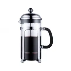 LUGANO - Cafetera Francesa 600ml Vidrio Borosilicato Acero