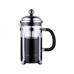 LUGANO - Cafetera Francesa 1lt Vidrio Borosilicato Acero