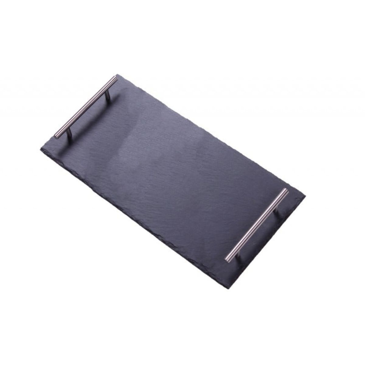 LUGANO - Tabla Rectangular con Asas 40x20cm Pizarra Negro Lugano