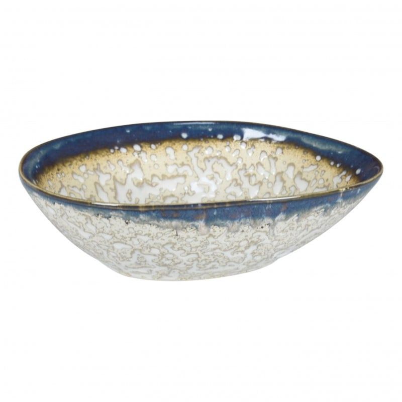 LUGANO - Set 6 Bowls Oval 20,5x17cm Volcano Cerámica Premium Lugano.