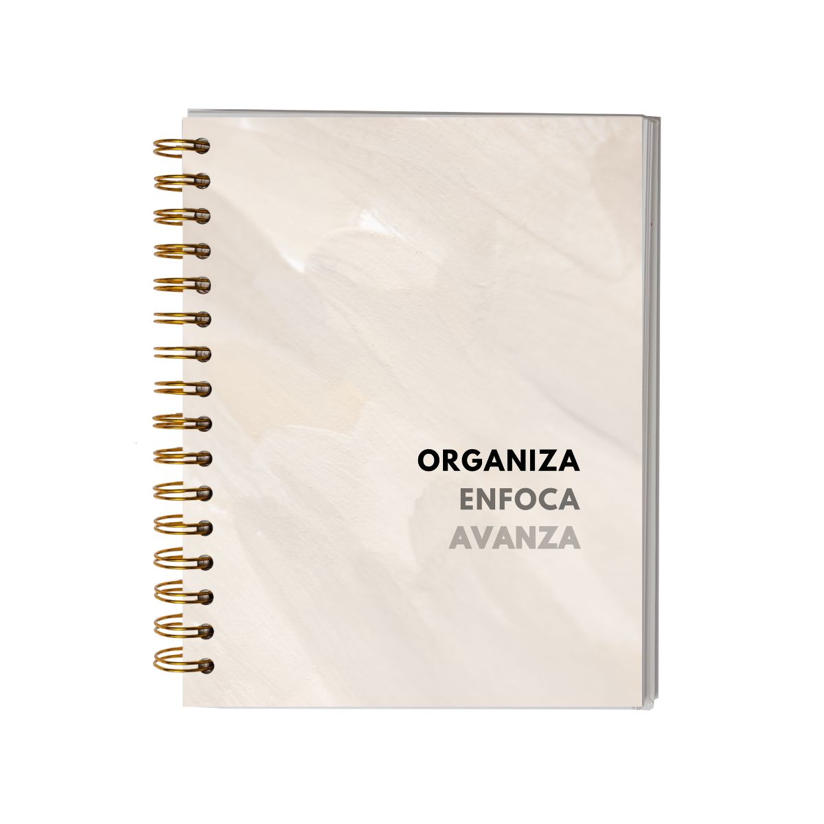 GENERICO - Planner Diario 3 Meses Sin Fecha - Sábado Y Domingo -Beige