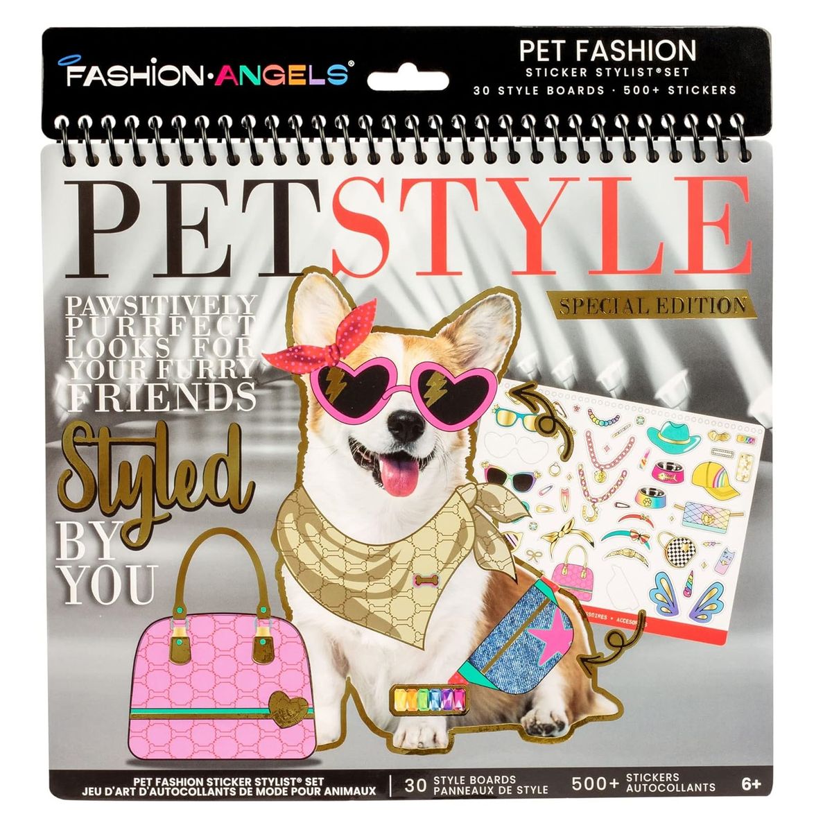 FASHION ANGELS - Libreta Cuaderno Mascotas Pet Style Portafolio Fashion Angel
