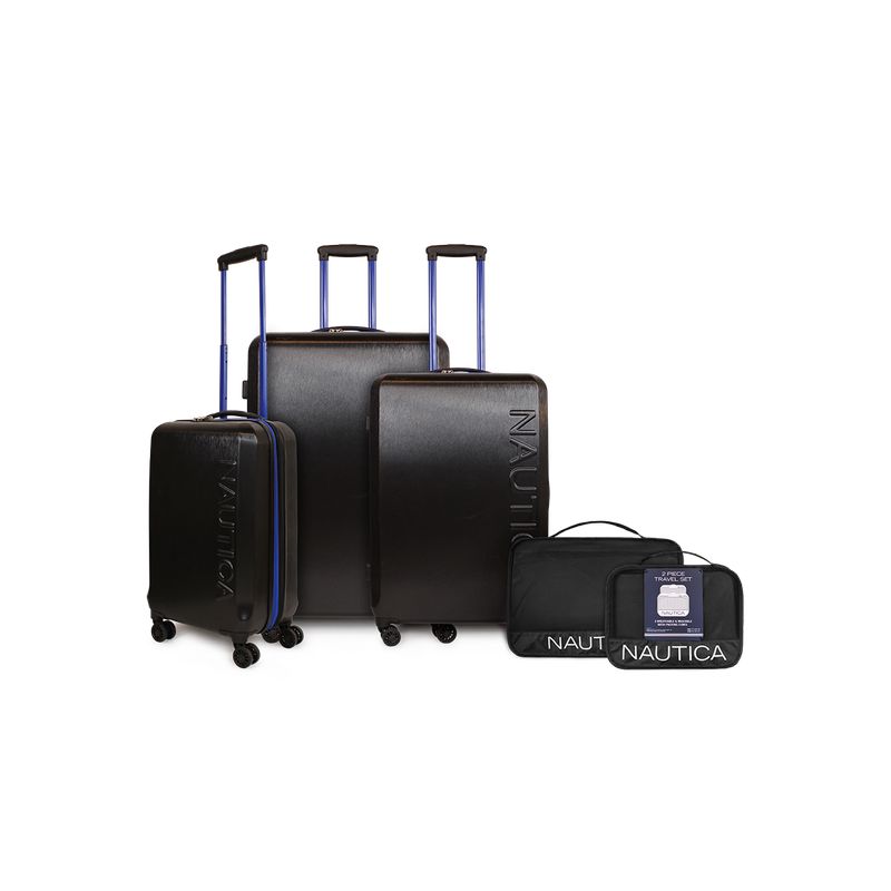 NAUTICA - Set Nautica 3 Maletas Victory negra S+M+L + Organizador